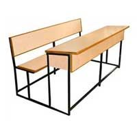 Three Seater School Bench 01