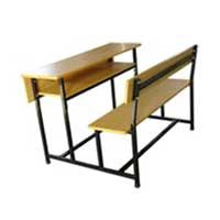 Three Seater School Bench 02