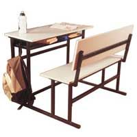 Three Seater School Bench 04