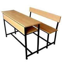 Three Seater School Bench 05