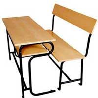 Three Seater School Bench 06
