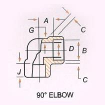 90 Degree Socket Weld Elbow