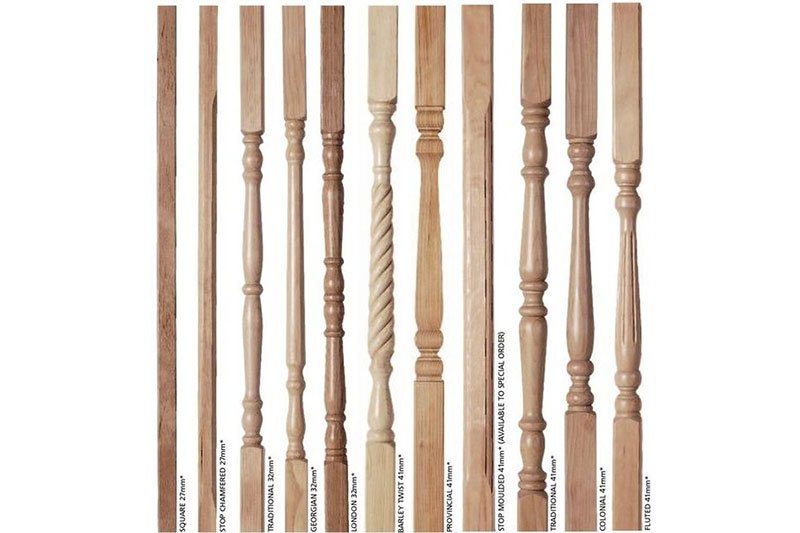 Wooden Stair Railing 03