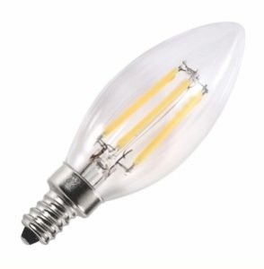 4 Watt Candle Shaped LED Filament Lamp