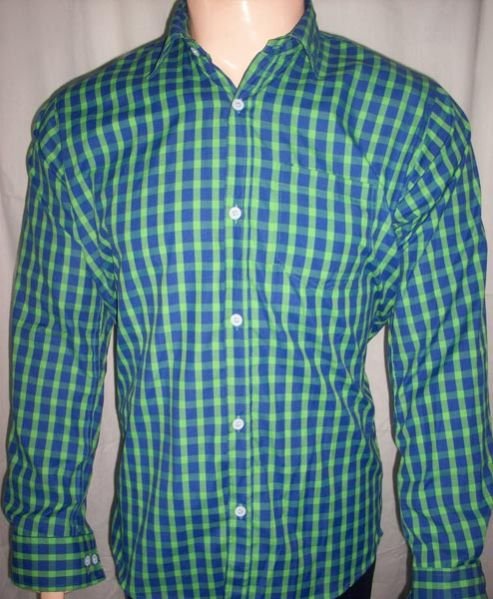 Dark Green Check Formal Shirt