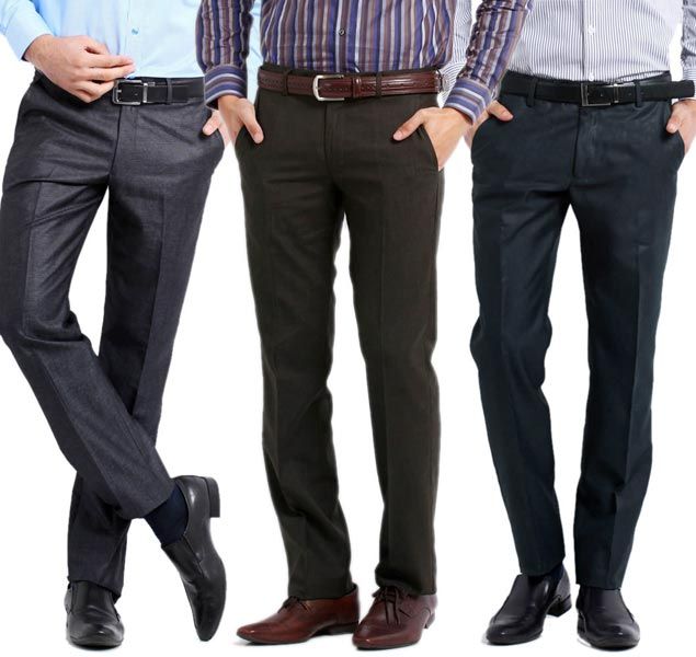Formal Black, Brown & Blue Pant