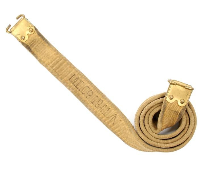 British Enfield Web Khaki Sling with Brass Fittings