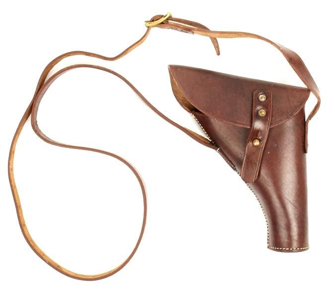 British WWI & WWII Signal Flare Pistol Leather Holster