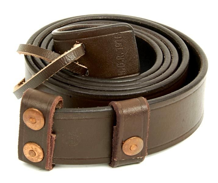 British WWI & WWII SMLE Enfield Rifle Leather Sling