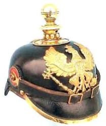 German Leather Pickelhaube Saxon Helmets