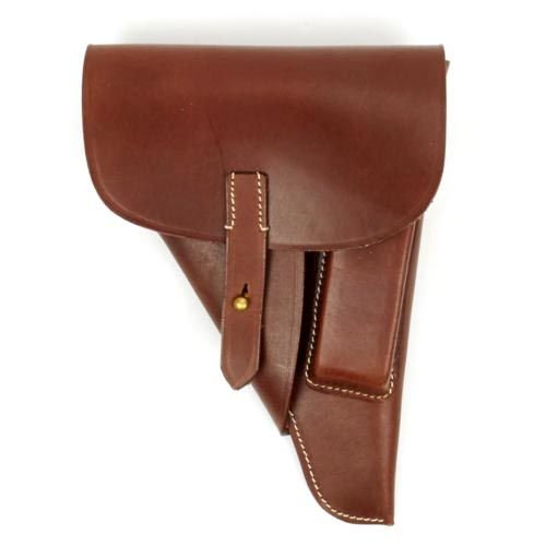 German WWII P-38 Softshell Brown Leather Holster P38