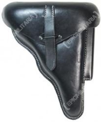 German WWII P38 Hardshell Black Leather Holster