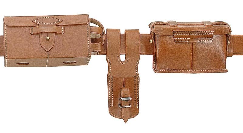 Japanese WWII Arisaka Ammunition Pouches & Belt Set WW2