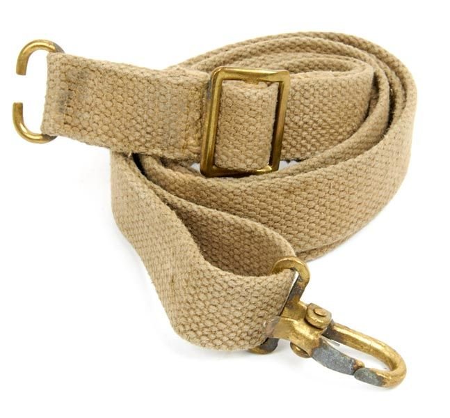 Original British Sterling Submachine Gun Khaki Web Sling- Dated