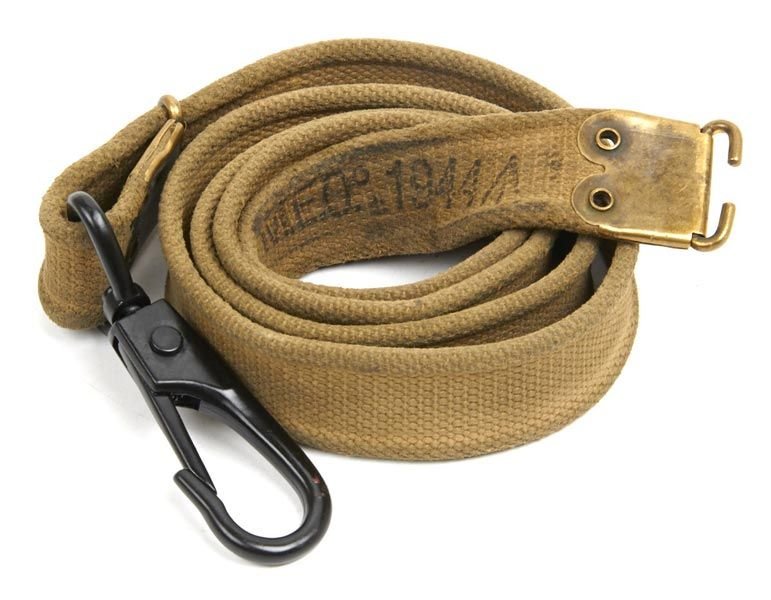 Original British WWII Dated Bren LMG MK 2 Sling with One Snap Hook (2)