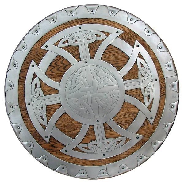 Plated Wooden Round Shield