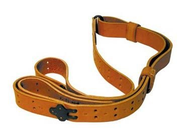 U.S. M1 Garand Rifle WWII 1907 Pattern Leather Sling with Steel Fitting