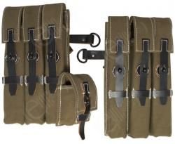 Ww2 German Army Beige MP40 Ammo Pouches