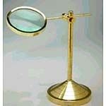 Brass Table Top Stand Magnfying Glass