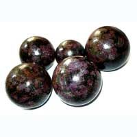 Garnet Matrix Stone Spheres