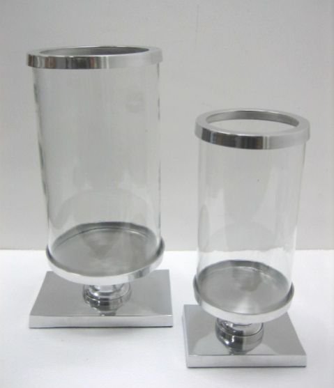 Glass Pillar Candle Holders 02
