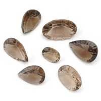Smoky Quartz Concave Cut Stone