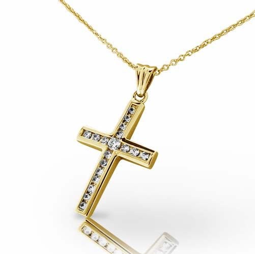 Diamond Cross Pendant (P0154)