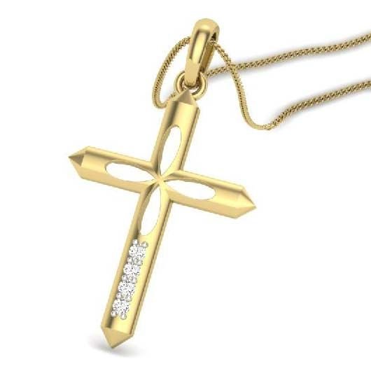 Diamond Cross Pendant (P0156)