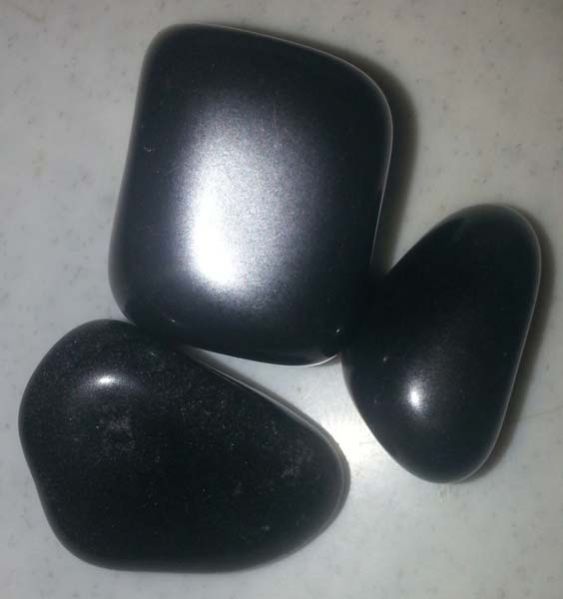 Black Polished Pebbles