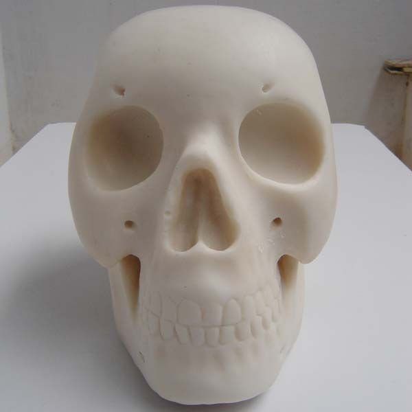 White Marble Skull 01