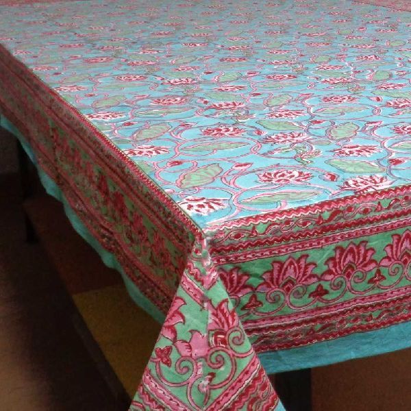 180 x 270 cm Square Tablecloth (TCL180270 Lotus Lake Jade 9920)