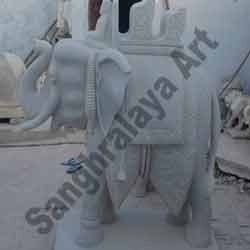 Marble Elephant Statue 14
