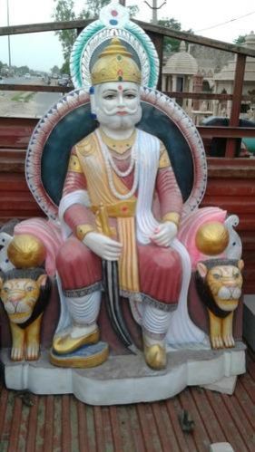 Marble Vishwakarma Statue 03