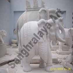 Marble Elephant Statue 20