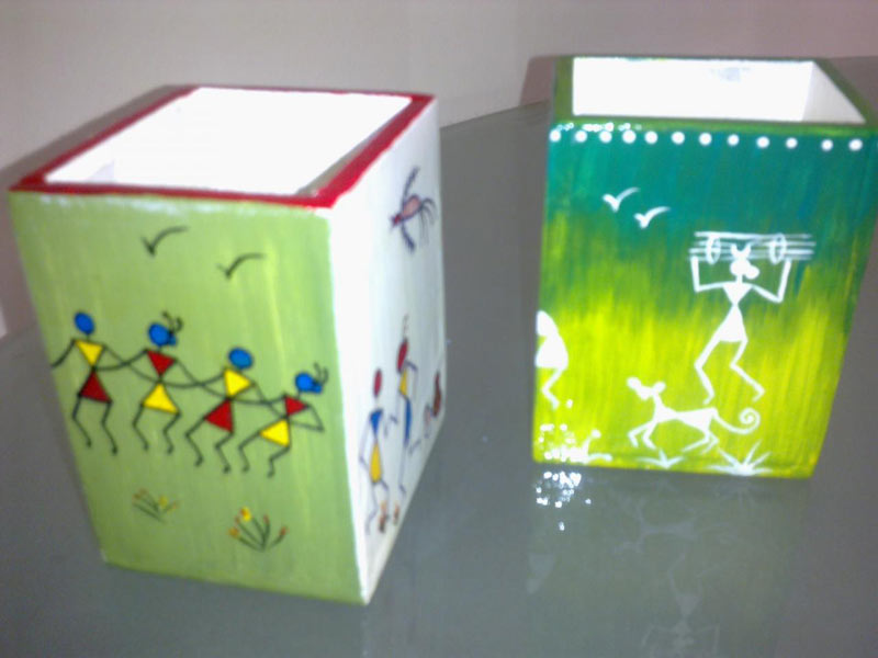 Hand Painted Pen Stand 07
