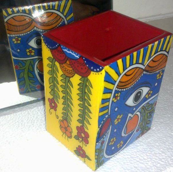 Hand Painted Pen Stand 08