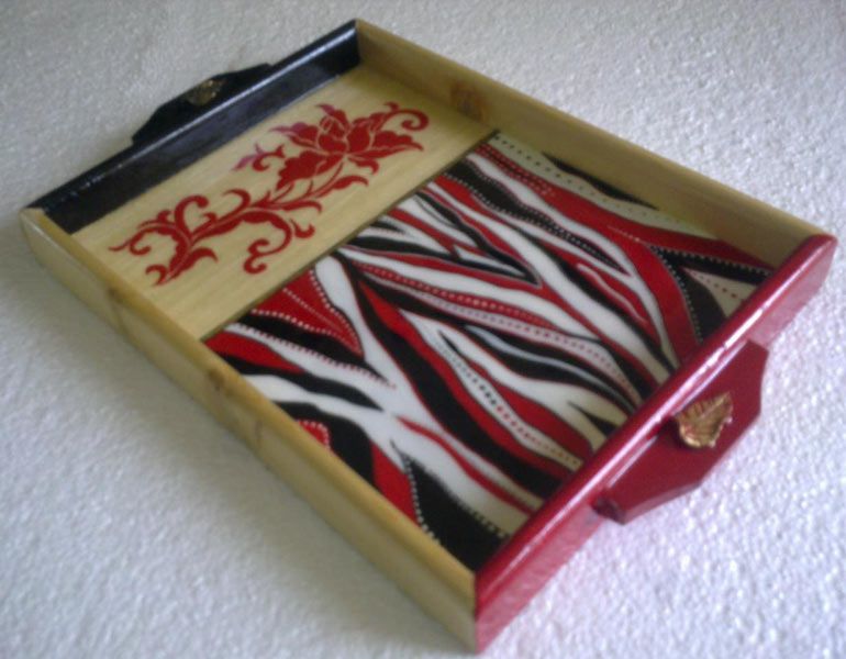 Hand Painted Wooden Tray 04