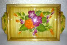 Hand Painted Wooden Tray 05