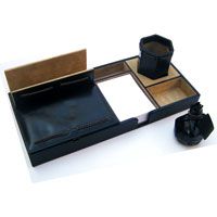 Leather Desktop Organizer 02