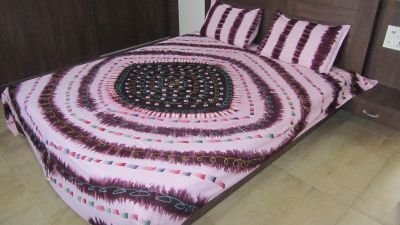 Bedsheet Double Bandhani Brush (Pichi) Print