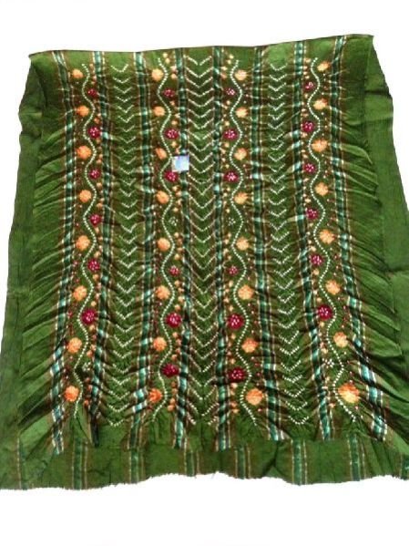 Dress Material Bandhani Zari Patta