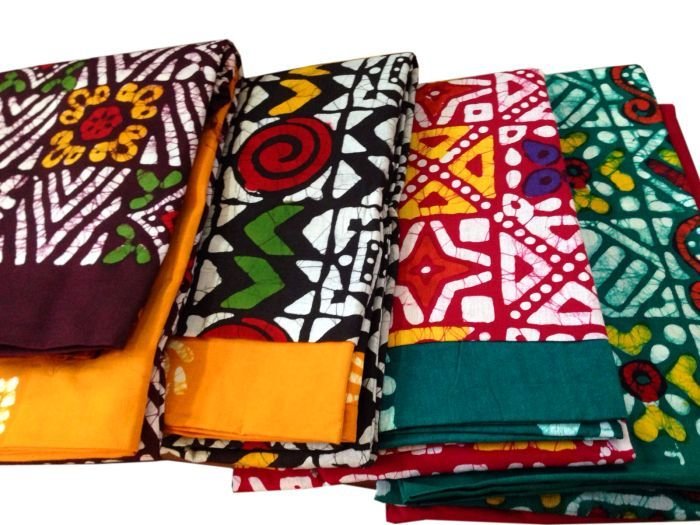 Dress Material Batik Multi Dark