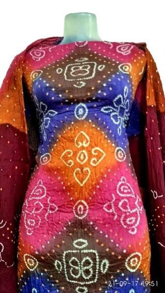 Dress Material Multi Bandhani 02