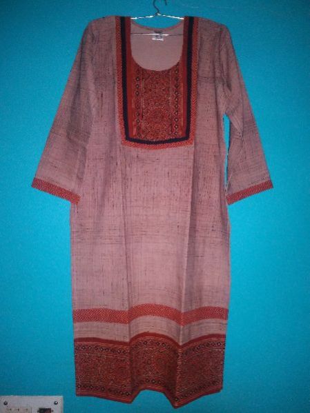 Kutchi Vegetable Print Kurti 01