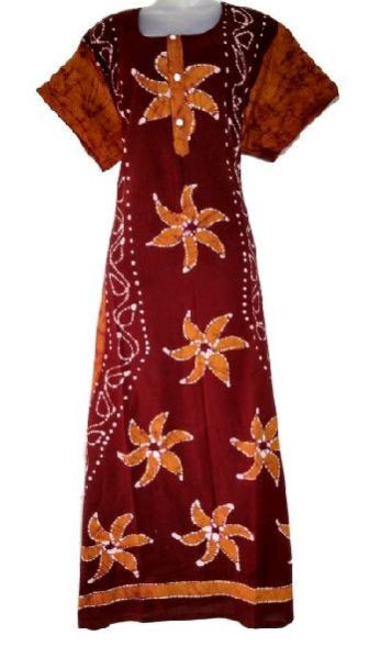 Nighty Cotton Batik Kalamkari