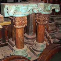 Antique Wooden Pillars