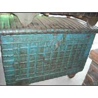 Antique Wooden Trunk Box