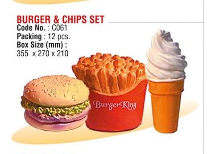 Burger & Chips Set