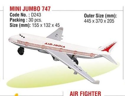 Mini Jumbo 747 Plane