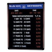 LED Interest Rate Board